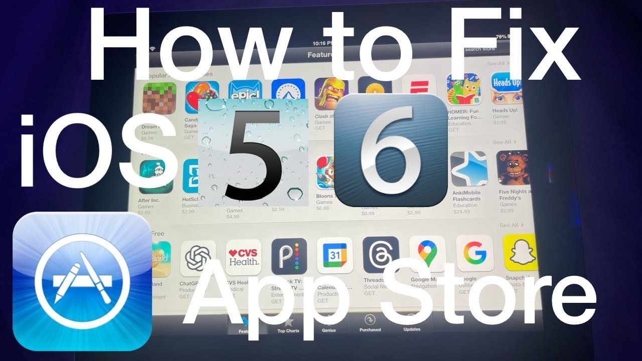 Как исправить неисправность App Store в iOS 5-6!
