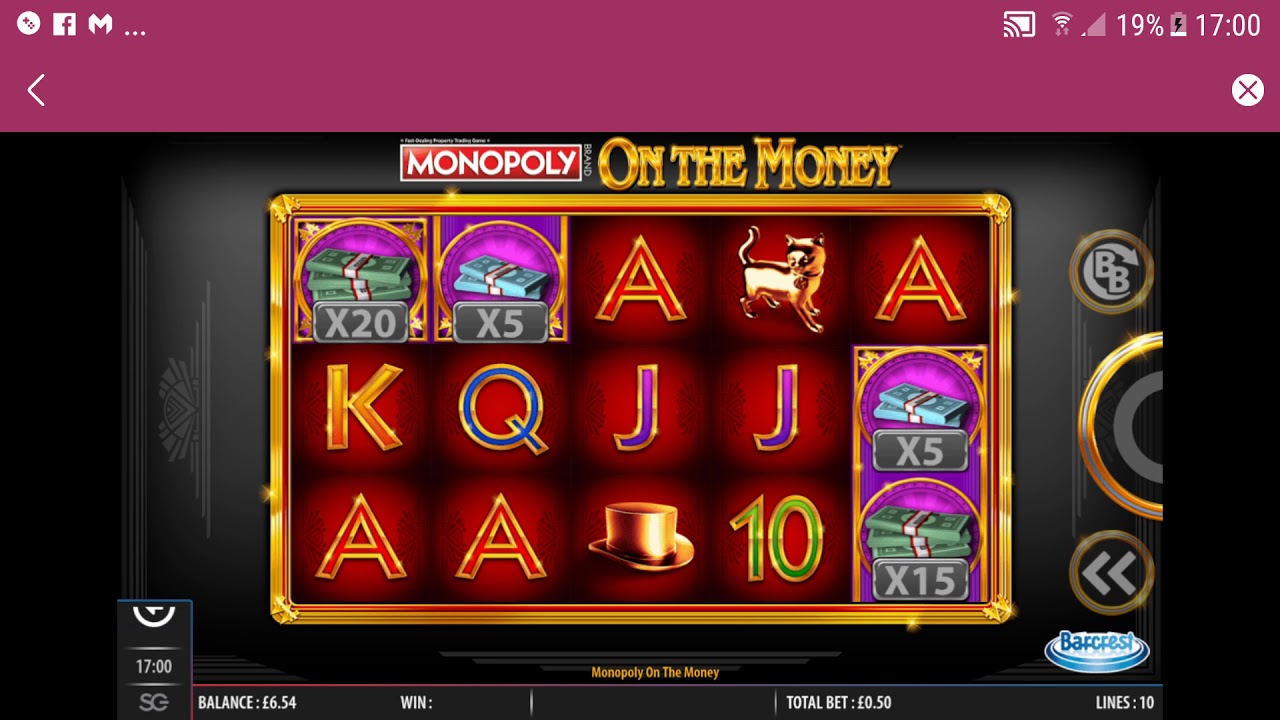 Monopoly on the money gala spins 50p stake