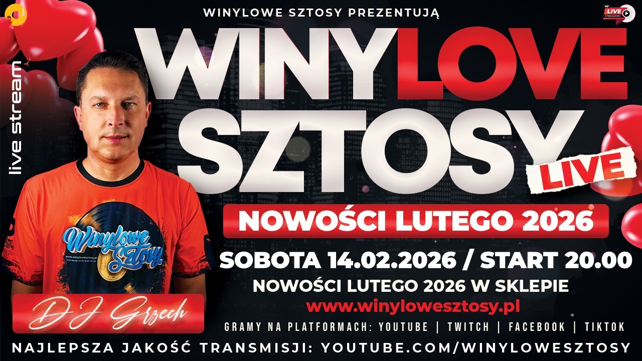 WINYLOWE SZTOSY LIVE ★ NOWOŚCI LUTEGO 2026 ★ DJ GRZECH ★ RETRO TIME ★ LIVE STREAM