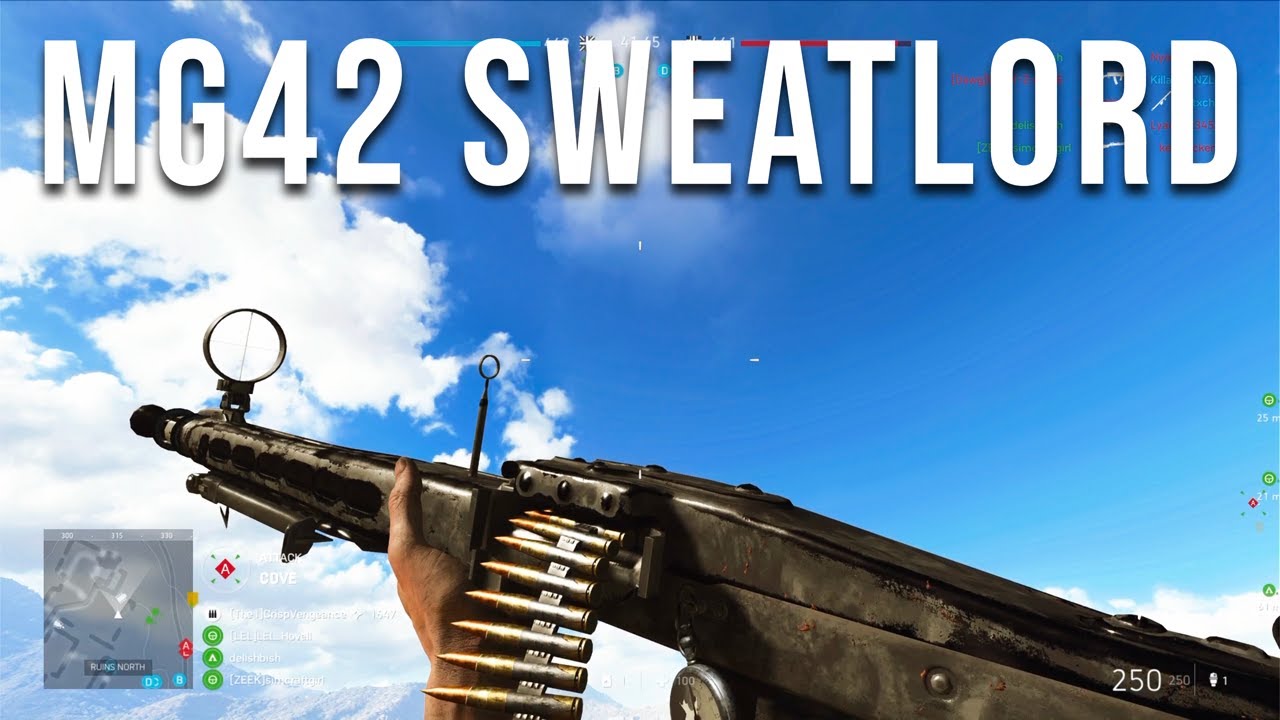 Battlefield 5 - Being an MG42 Sweatlord for 16 Minutes