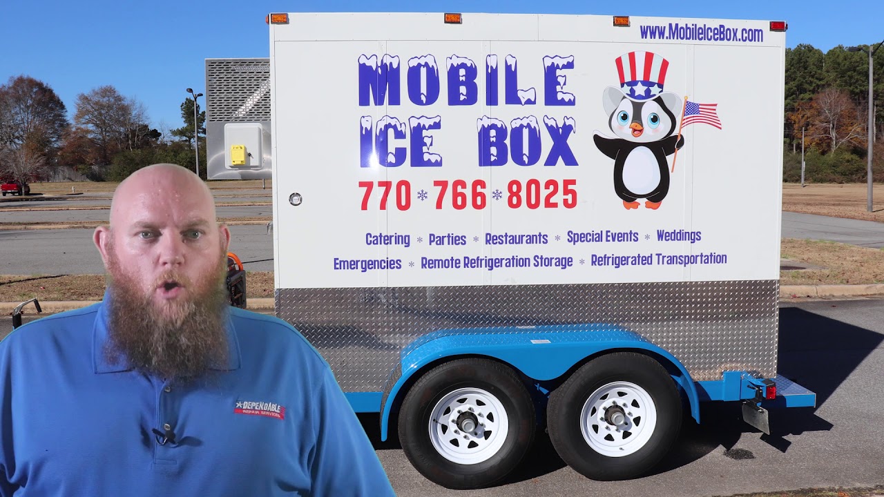 Small Refrigerated Trailer Rental - Mobile IceBox - 5'x10'