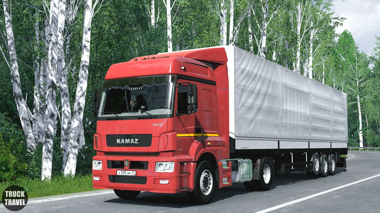 [ETS 2 1.50x] КаМаЗ 5490 NEO | PNG 1.10.2 + Reshade | SibirMap | Gameplay 4K | Moza R5 + wheel cam