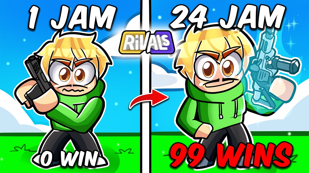 24 Jam di Roblox RIVALS setelah sekian lama ...