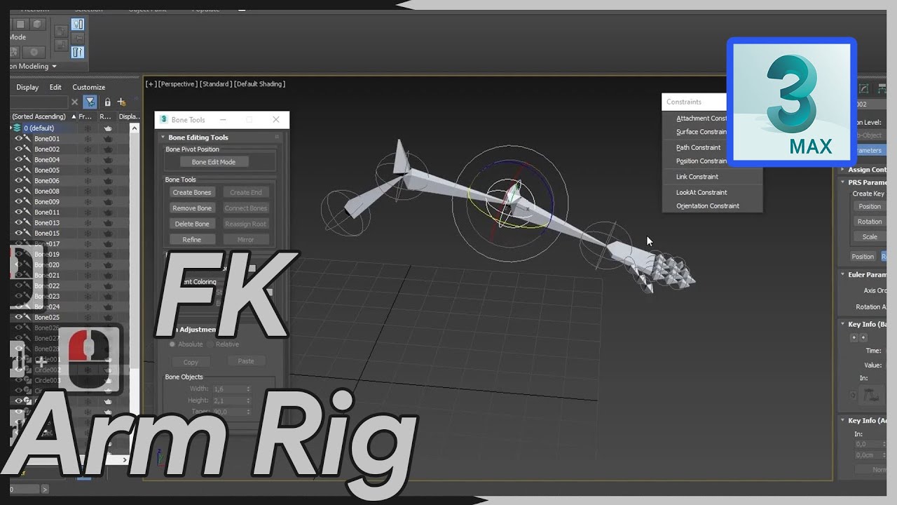Quick FK Arm Rigging in 3DSMax