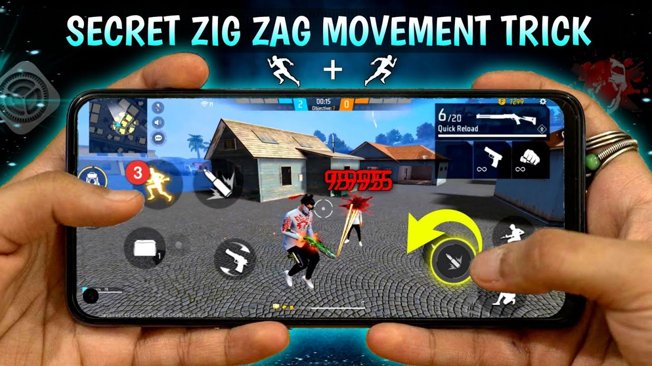 Pro Zig Zag Movement Trick Free Fire ~ New Movement Speed Trick 🔥