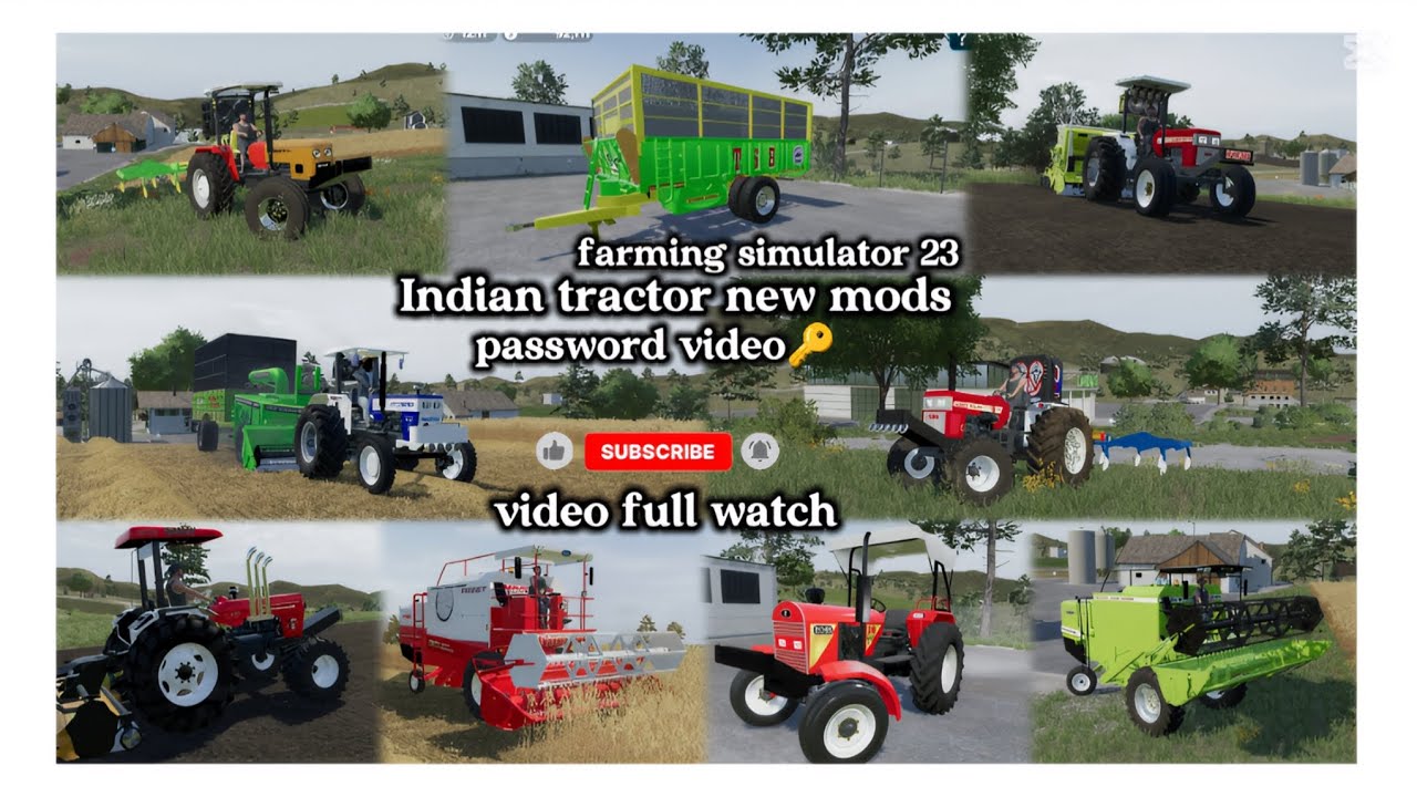 Farming simulator 23 Indian tractor mods New tractor add  game download video ⛓️‍💥🔑