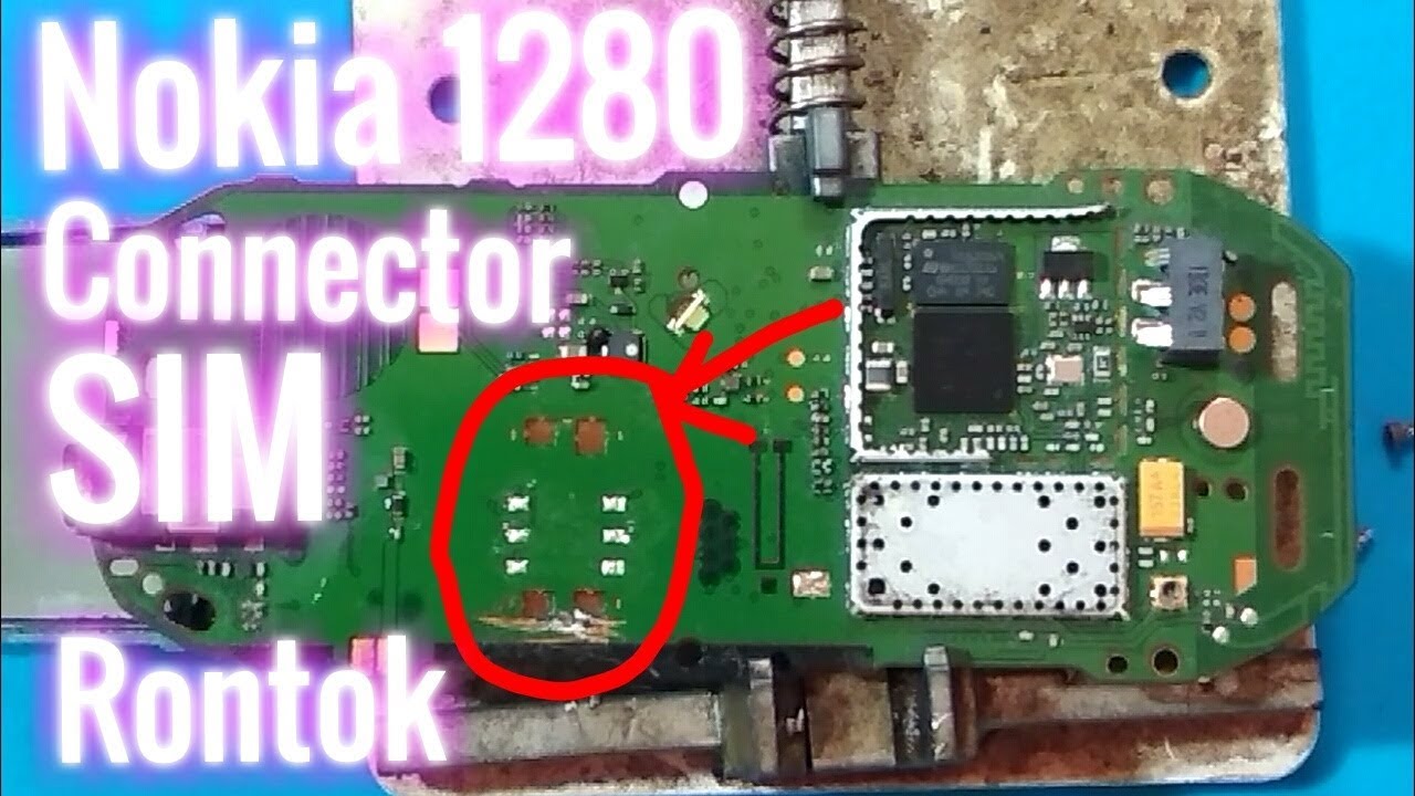 Nokia 1280 connector sim Rontok