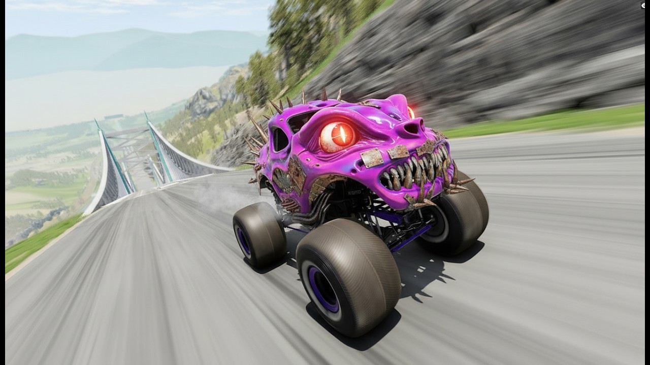 Full Throttle INSANE Long Downhill Mayhem! | BeamNG.drive Epic Crashes & Speed Test #15