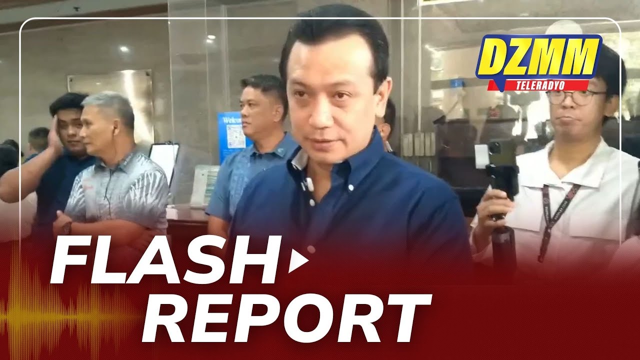 Ex-sen. Trillanes arrives at the Office of the Ombudsman to file graft, plunder cases vs VP Duterte