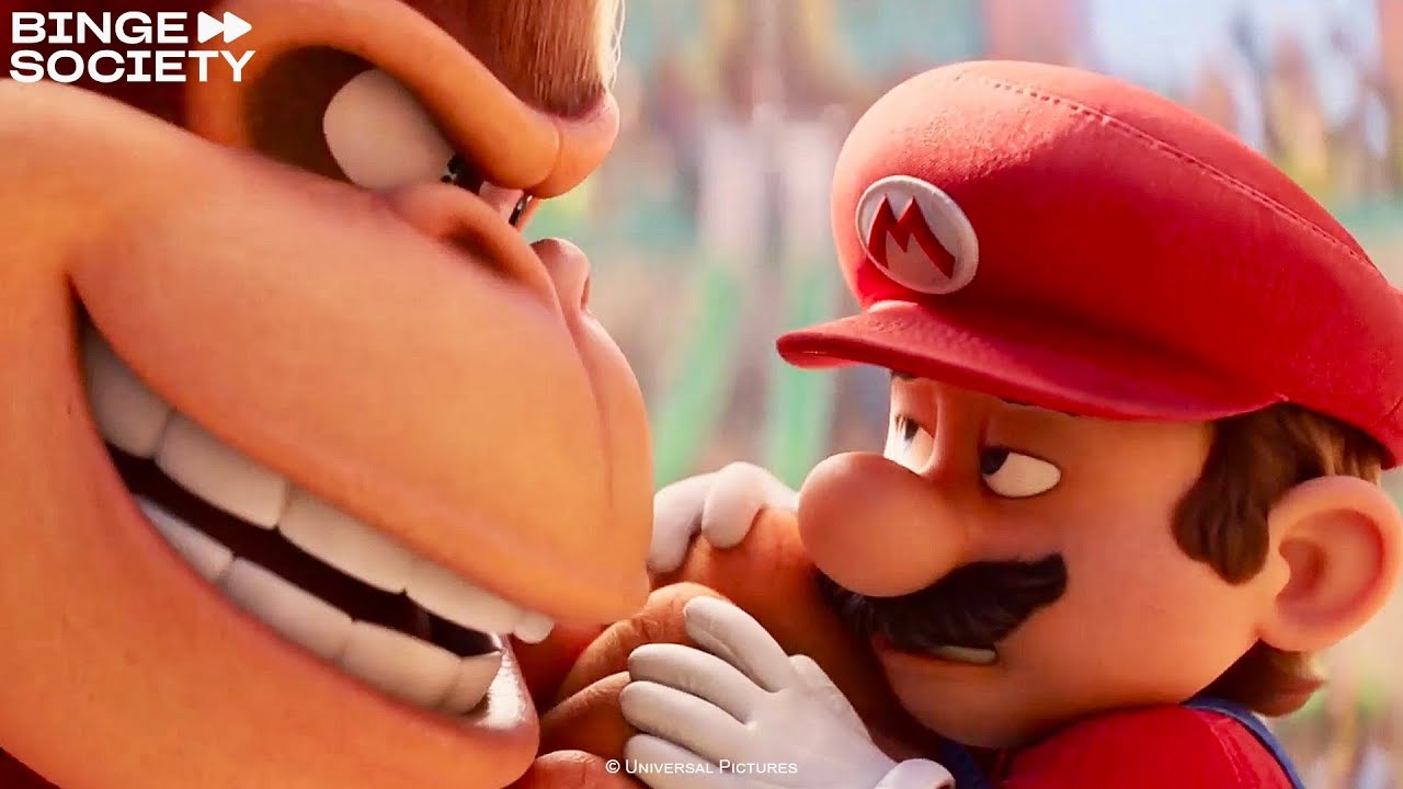 Donkey Kong vs. Mario Scene - The Super Mario Bros. Movie (2023)