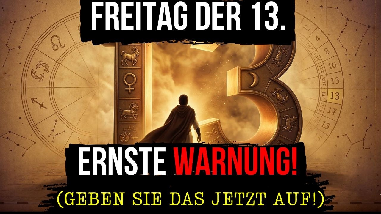 FREITAG DER 13.! 6 Dinge, die SIE SO FRÜH WIE MÖGLICH WISSEN MÜSSEN!