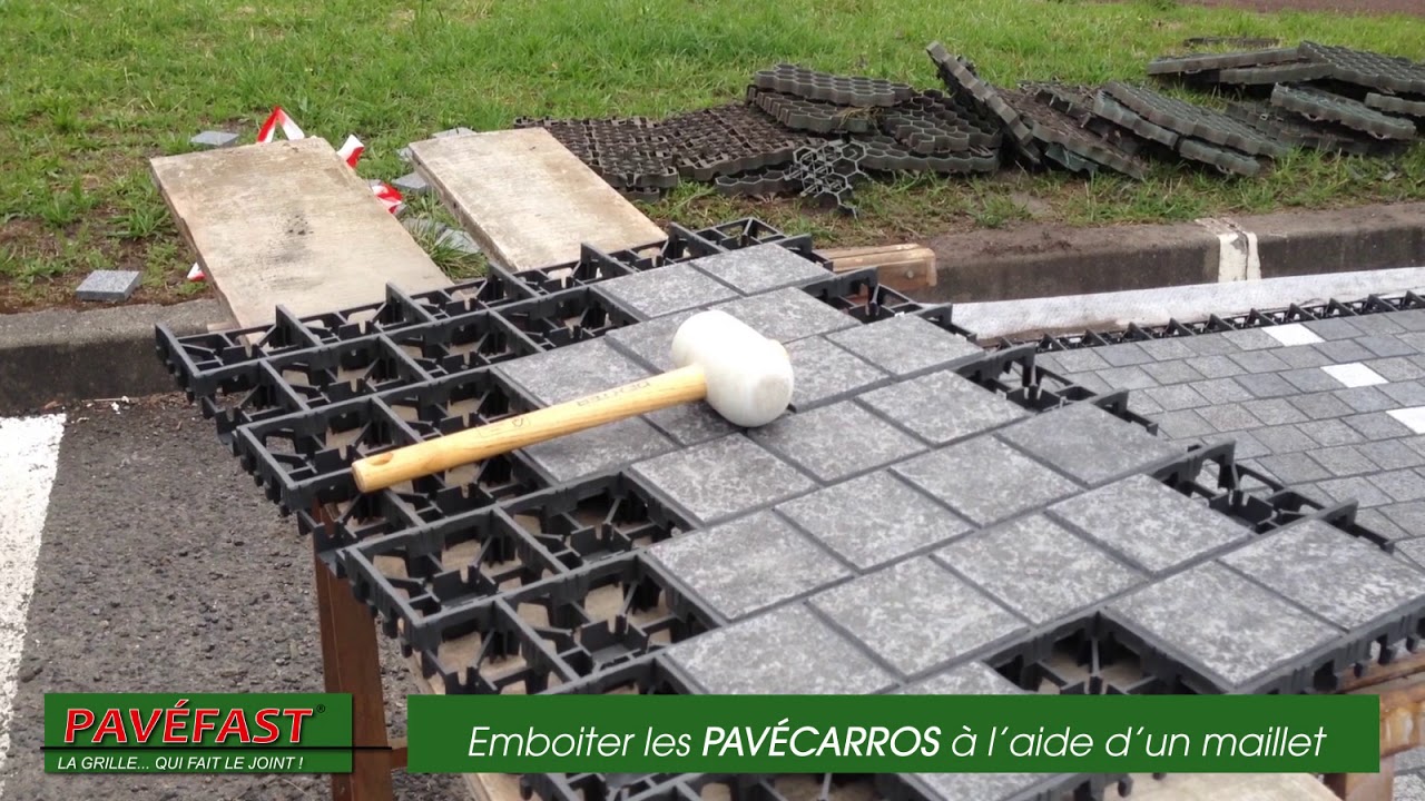 Mise en oeuvre parking PAVEFAST