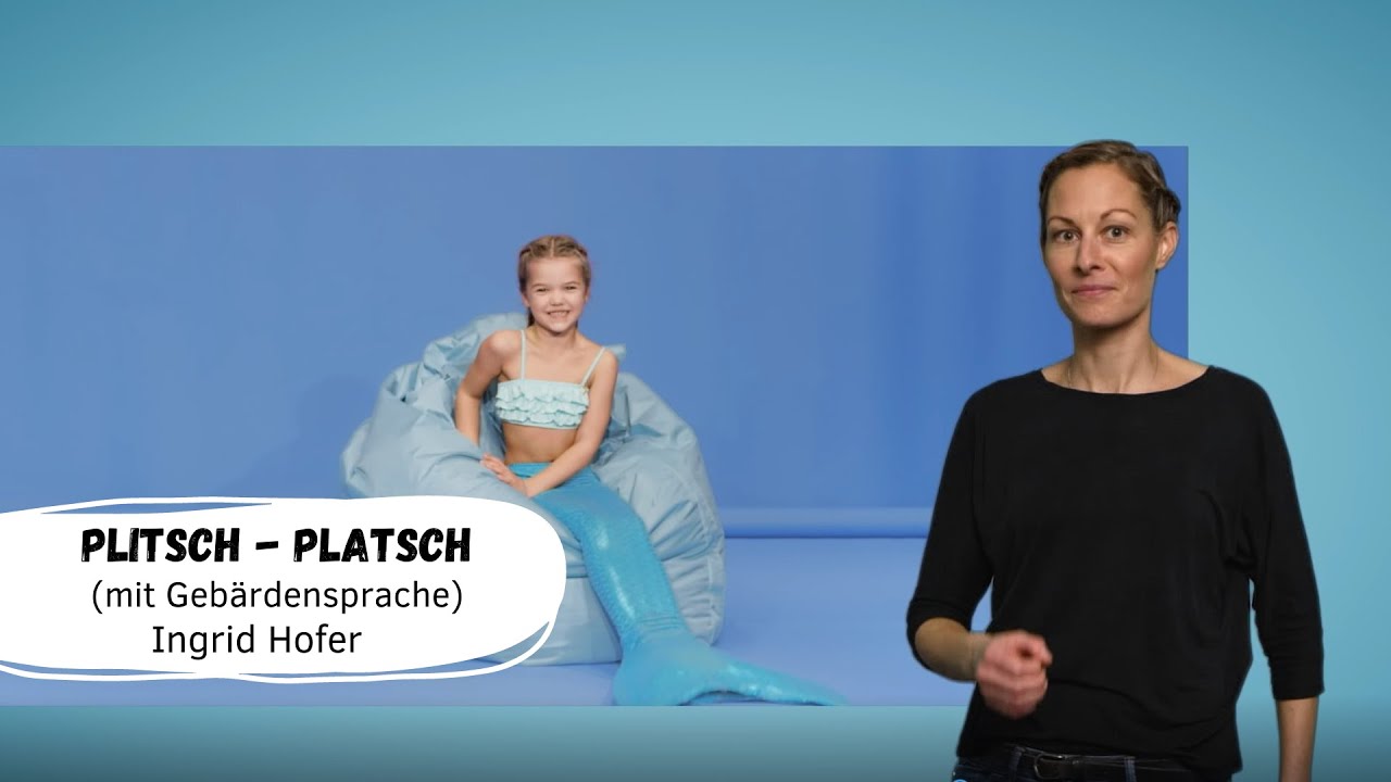🧏🏼&zwj;♂️ Plitsch-platsch (mit Geb&auml;rdensprache) | Kinderlieder zum Mitsingen und Bewegen