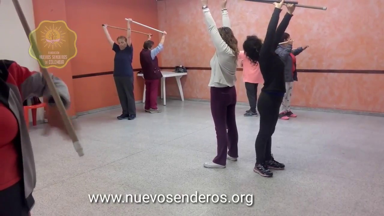 Ejercicios con bastón🥢para persona Mayor 🥇