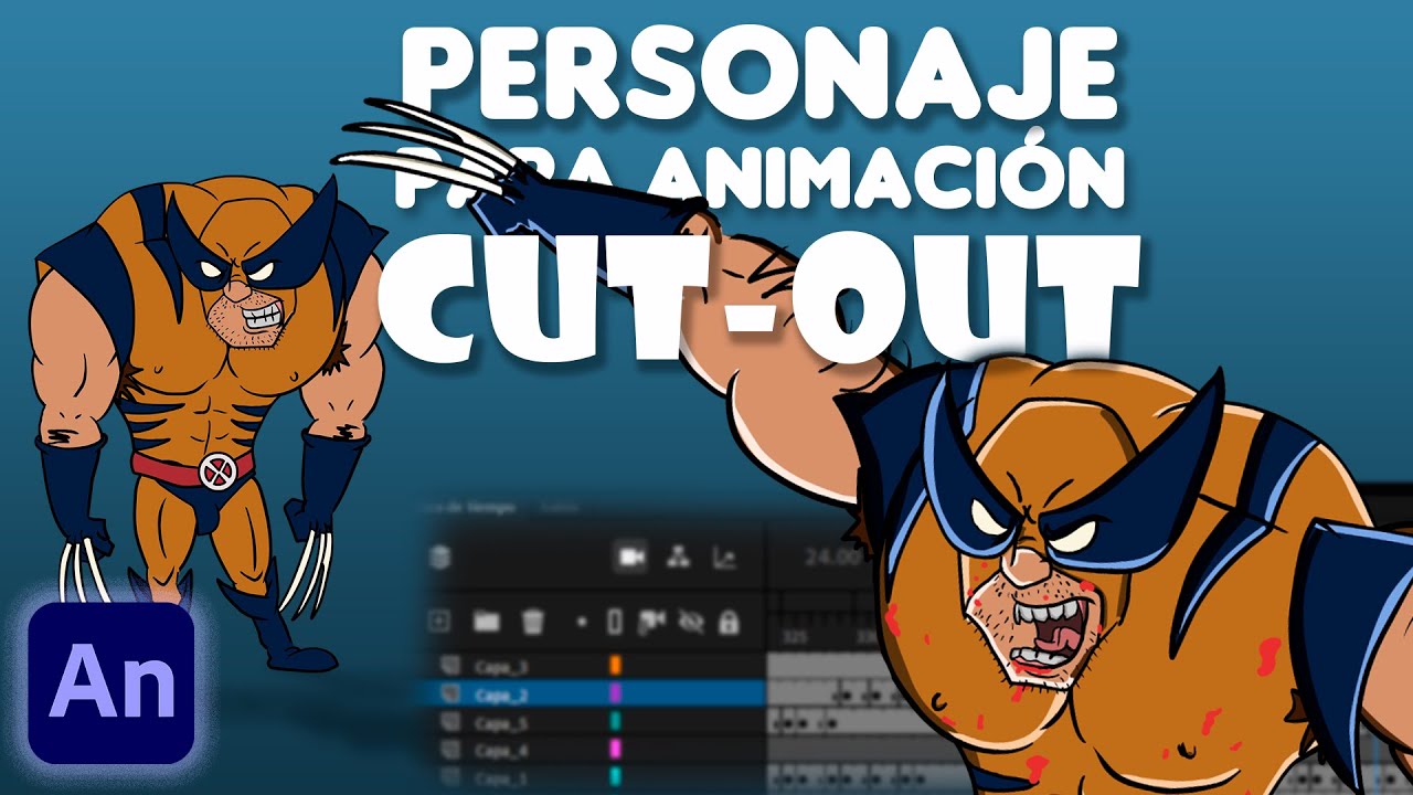 Animación CUT-OUT | Curso Completo usando ADOBE ANIMATE