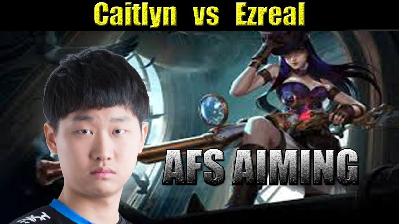 AFS Aiming - Caitlyn vs Ezreal Adc - KR LOL REPLAYS