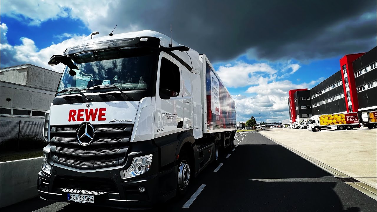POV truck Driving 🇩🇪 MERCEDES ACTROS  MP 5 REWE drive to Mechernich