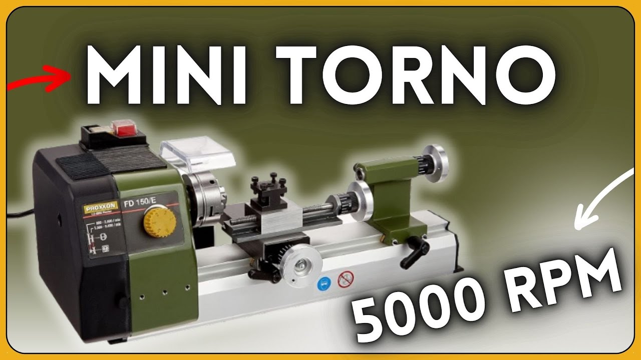 Proxxon 2224150 - Mini torno precisi&oacute;n fd 150/e, hasta 5.000 rpm, distancia del centro 150 mm