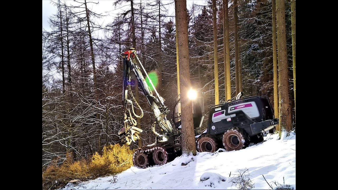 🌲*SnowLogging* • Logset 6HP GTE • Forstbetrieb Neuhaus • HarvesterAction • Part-2🌲