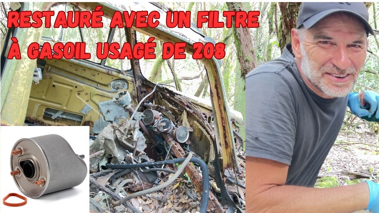 Un compte tour en ruine refait avec un vieux filtre à gasoil pour équiper la mini de course!