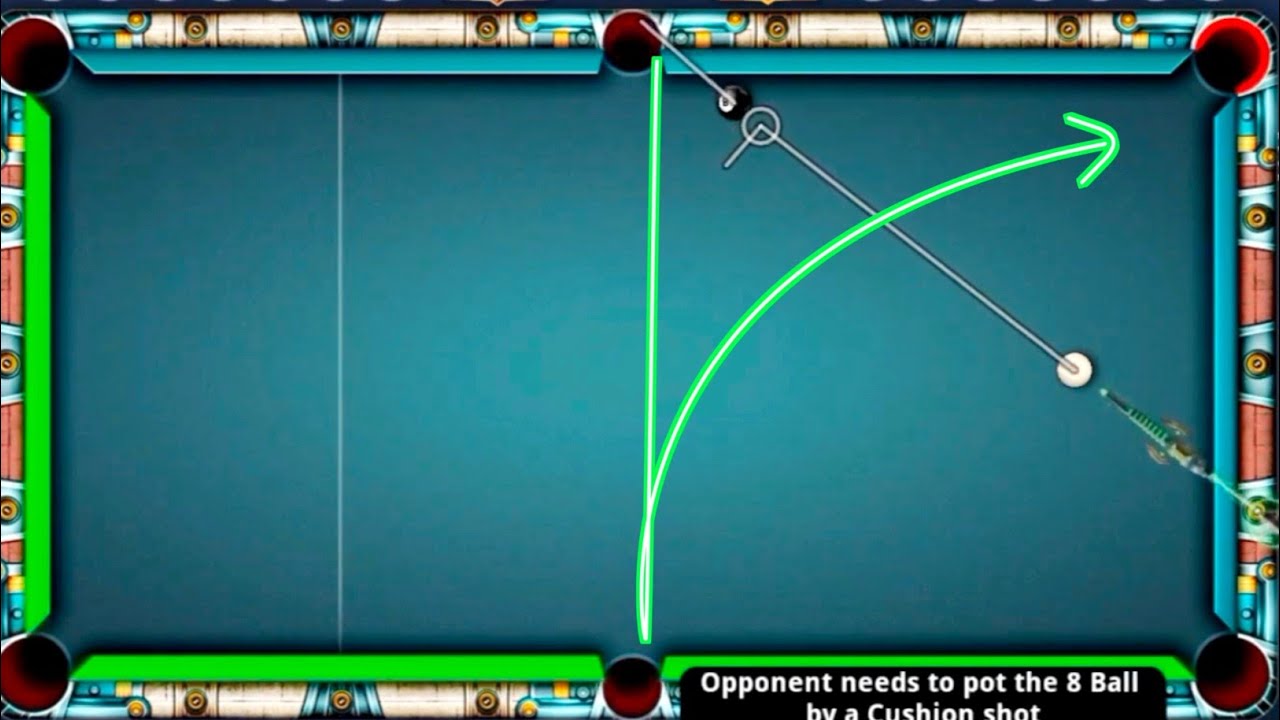 My Rival does this impossible shot in 8 ball pool