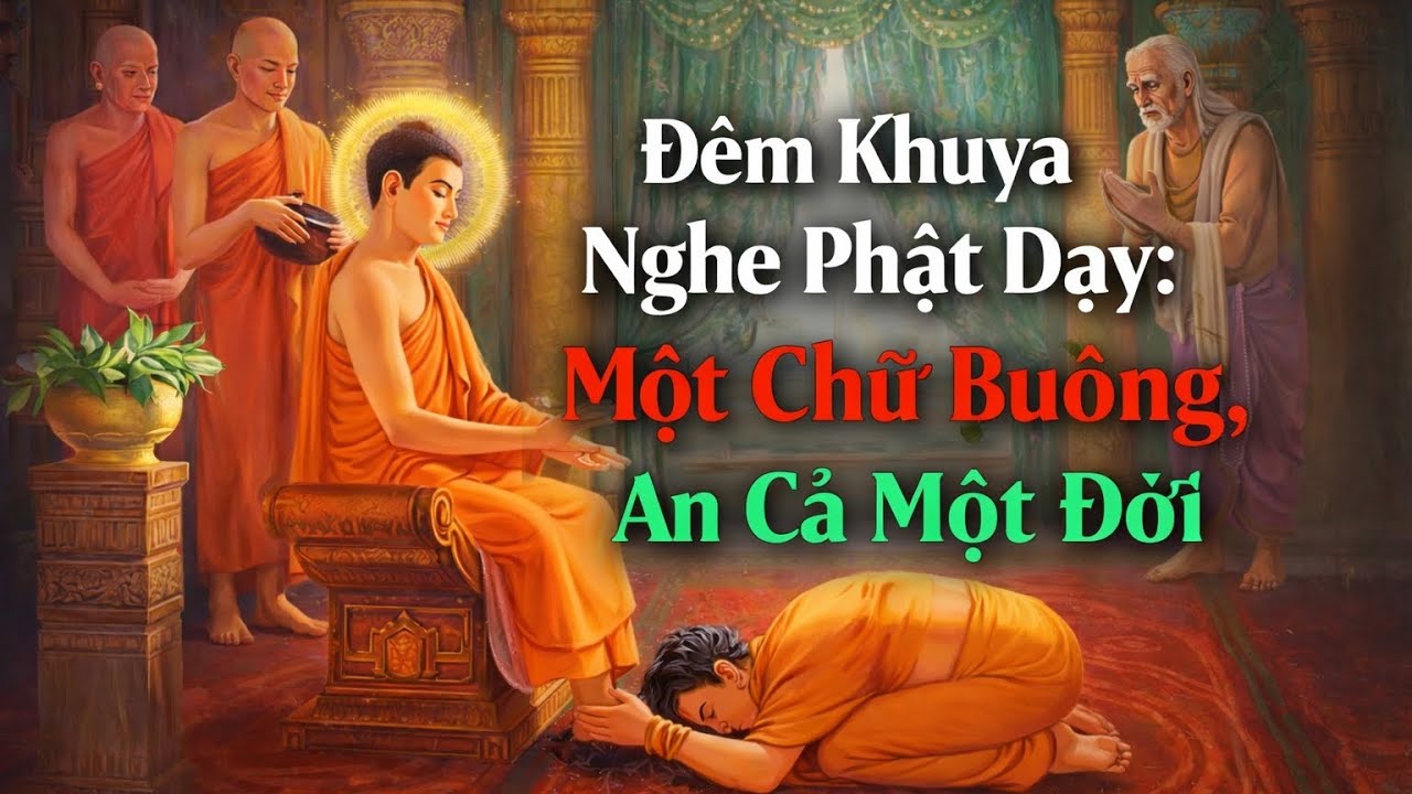 Lời Phật dạy: một chữ buông, tâm an lạc cả một đời.#loiphatday #tinhthuc999 #baihoccuocsong 