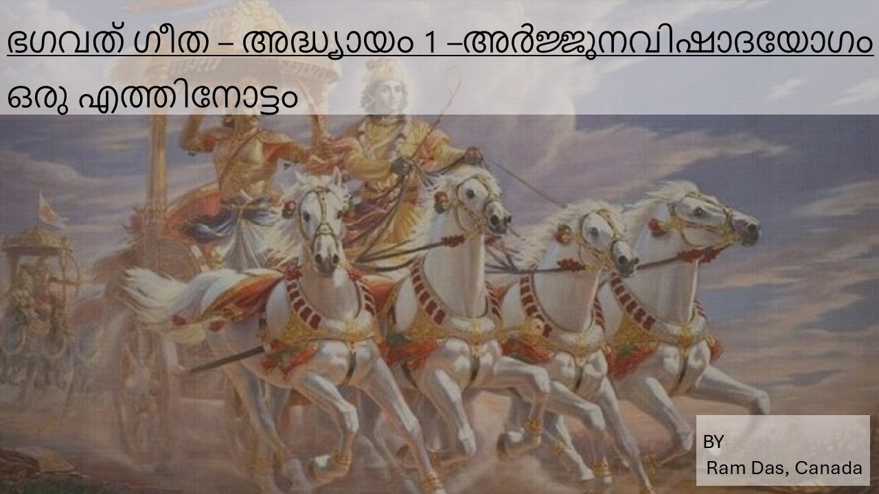 ഭഗവത് ഗീത – അദ്ധ്യായം 1 – അർജ്ജുനവിഷാദയോഗം