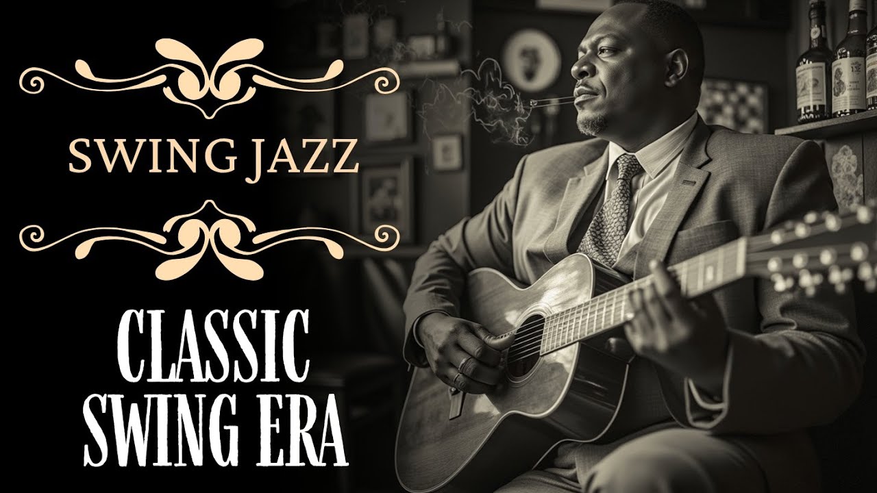 Golden Age Jazz Vibes: Музыка эпохи классического свинга и атмосфера винтажного джаз-кафе.