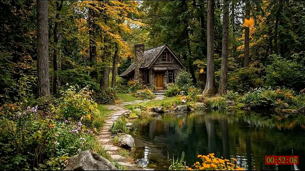 No Ads 4K HDR Tranquil River Water Sounds for Deep Rest