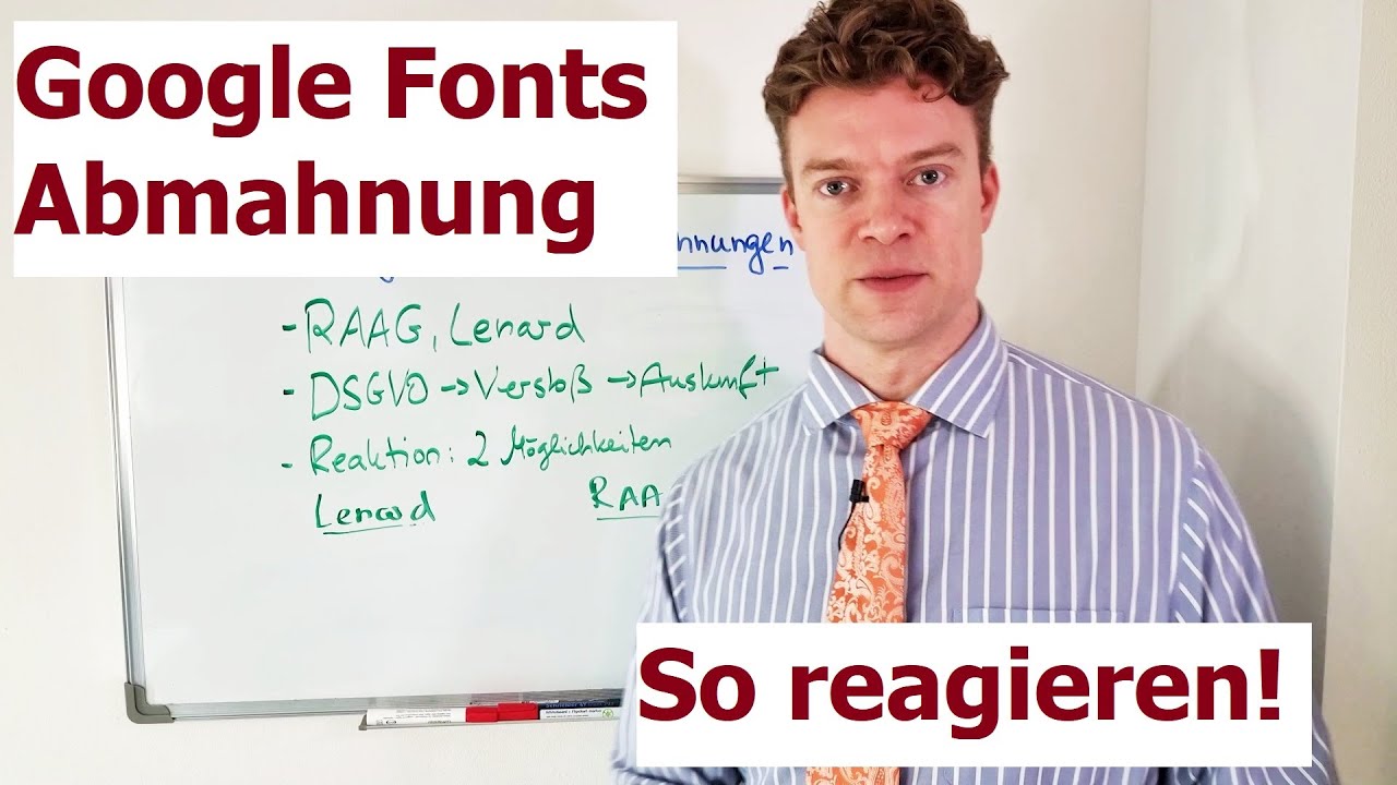 Google Fonts Abmahnung - Wie Sie richtig reagieren (2 Möglichkeiten)