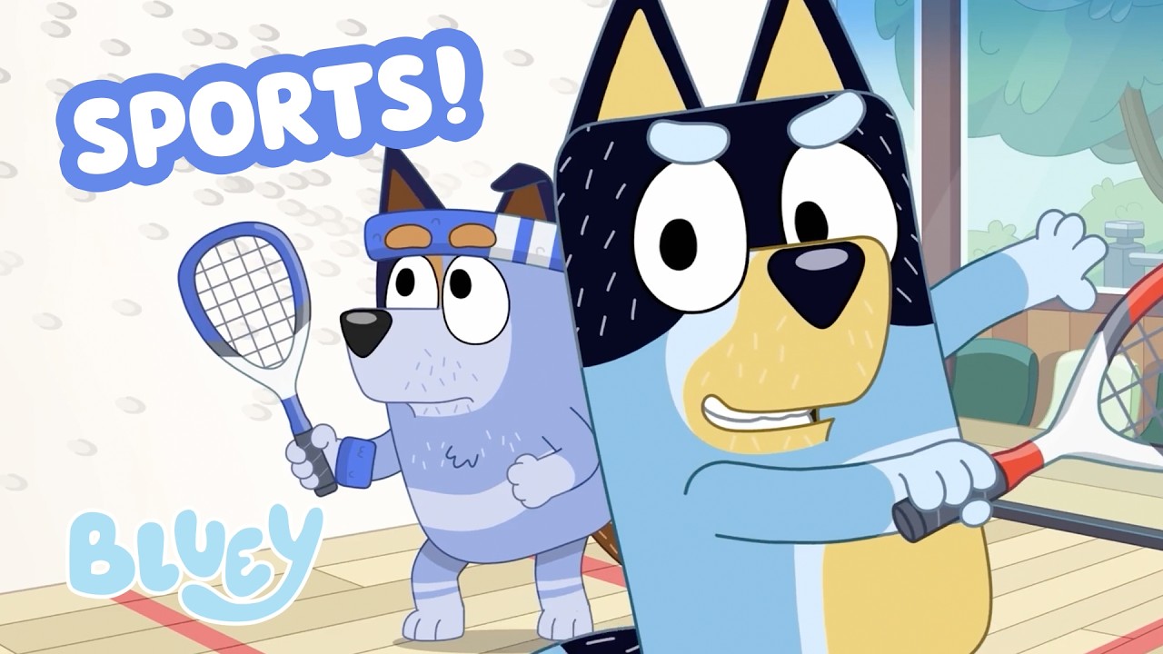 Get Sporty! 🏸 😁 | Active Bluey Fun Compilation ✨ | Bluey