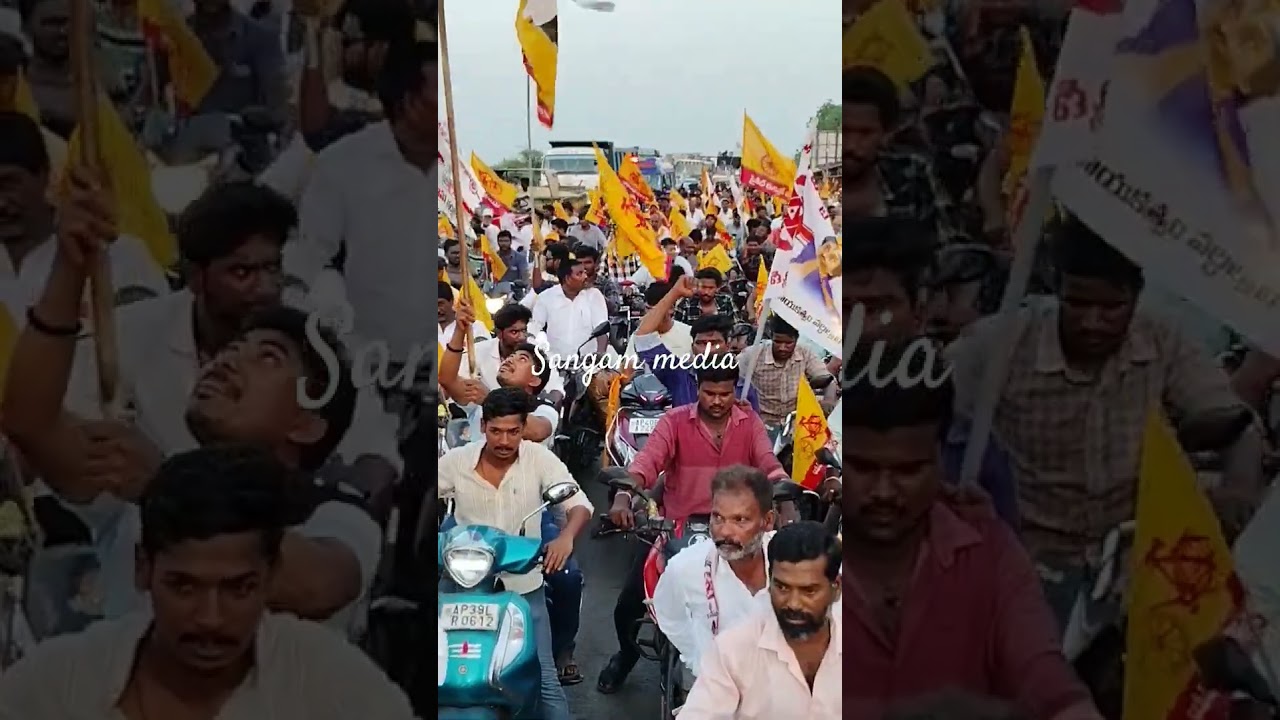 tdp bike rally#political#TDP#viral#elections