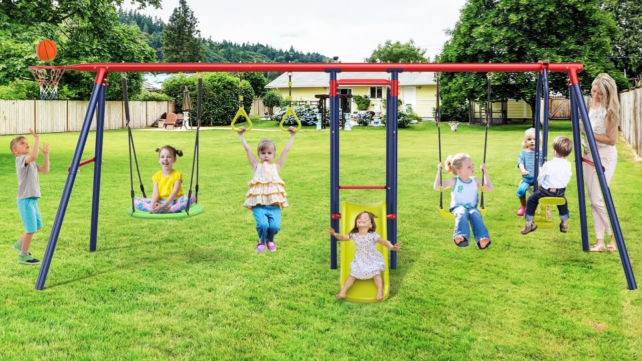 How to Install 660lbs Swing Set