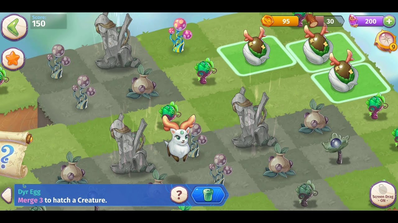 Merge Magic! (by Gram Games Limited) - match 3 puzzle game for Android and iOS - gameplay.