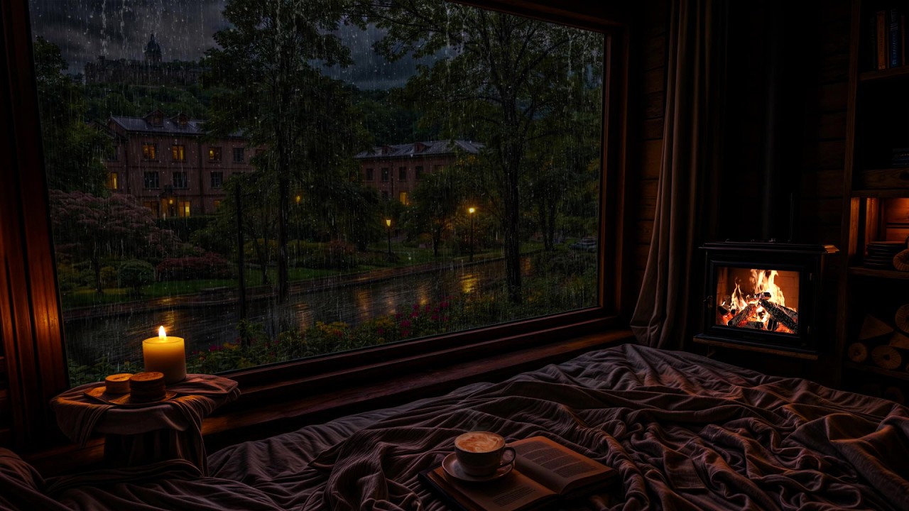 Cozy Spring Rain by the Window 🌧️ Relaxing Rain Sounds for Sleep & Relaxation  | Rain Sleep ASMR