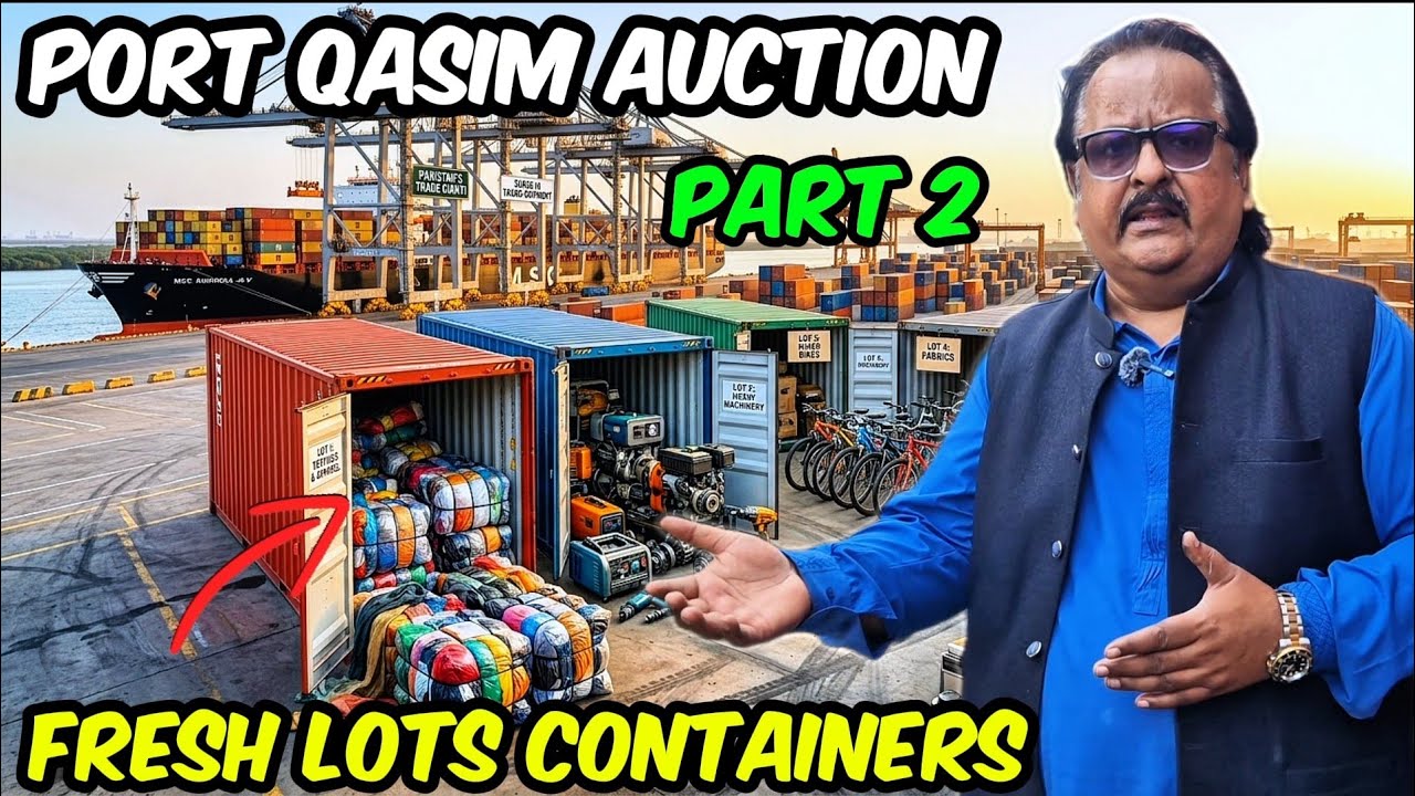 Port Qasim | Used Clothing, Machinery,  Mix Lots | Auction 