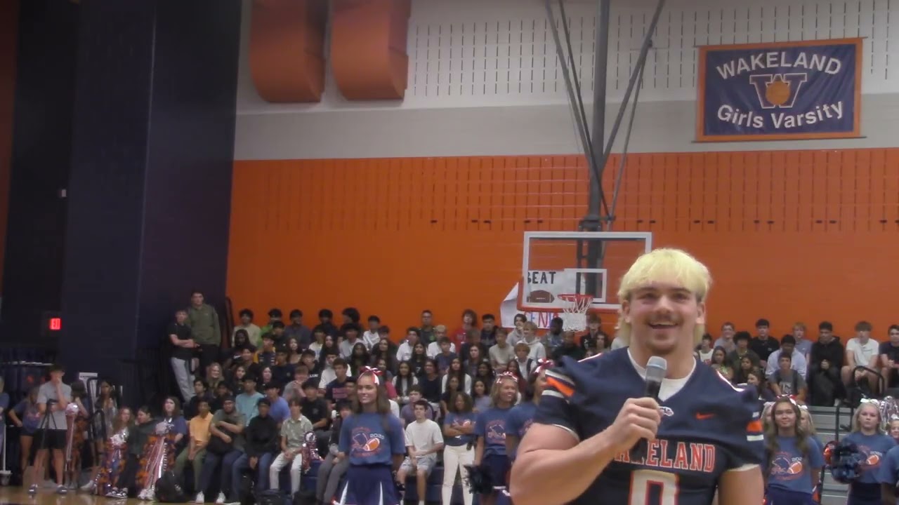 Austin Wilson Speaks at Homecoming Pep Rally