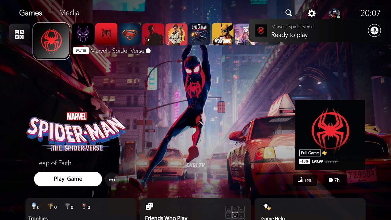 Тестирование игрового процесса MARVEL’S SPIDER-VERSE®: первый взгляд на PS5 (создано фанатами)