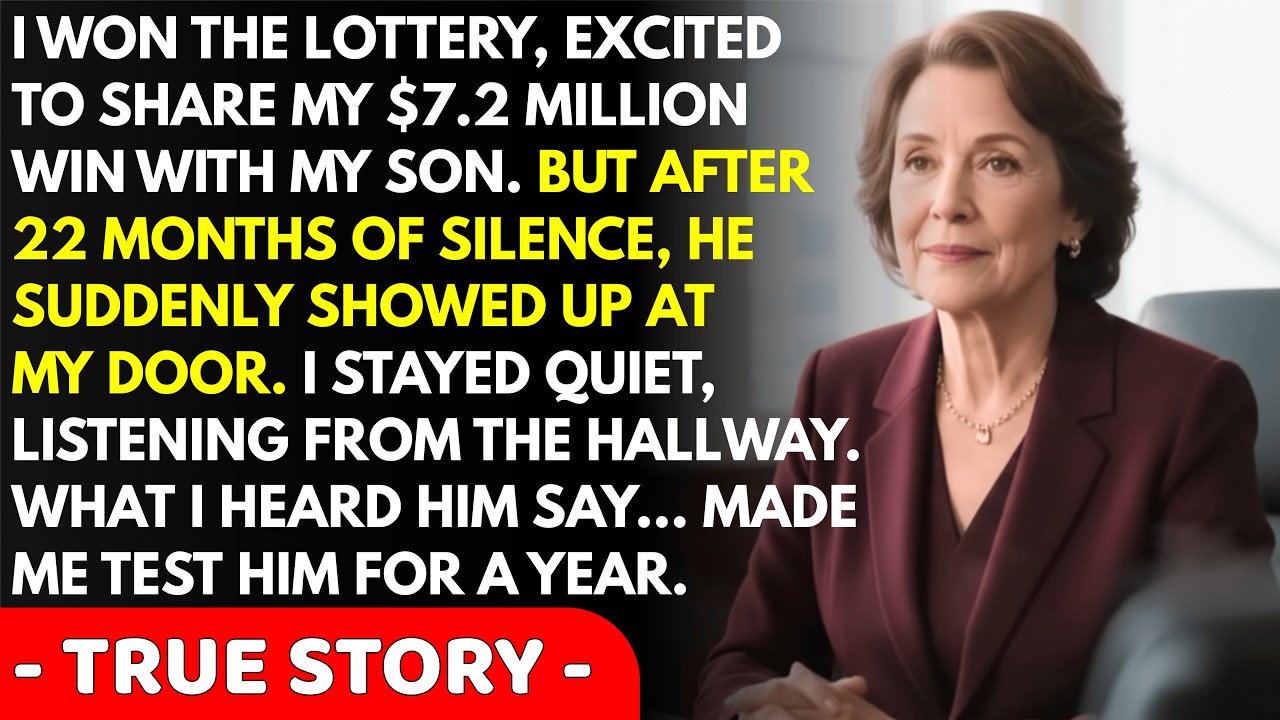 I Won $7.2 Million In The Lottery And Told No One. When My Son Visited After 22 Months, I Overheard.