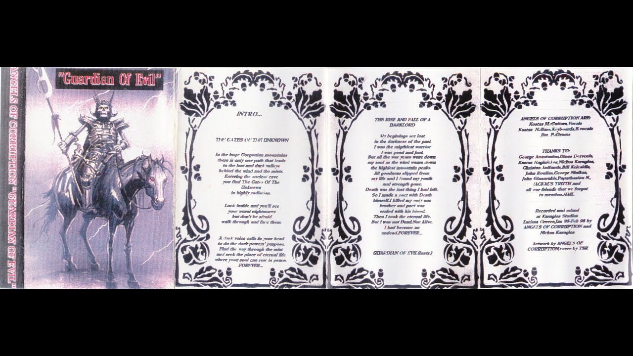 Angels of Corruption (Grc) Guardian of Evil (Demo, 1998) Black Metal Greece