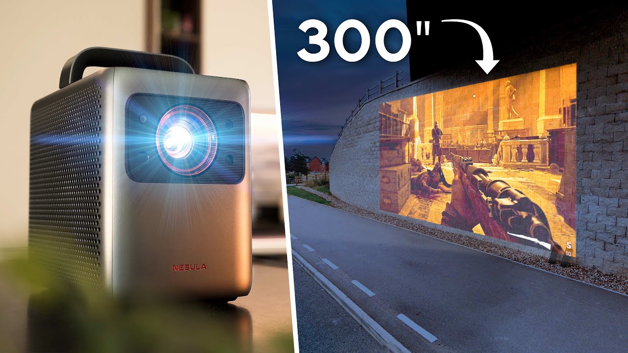 Gaming Outside, with a 4K LASER Projector!