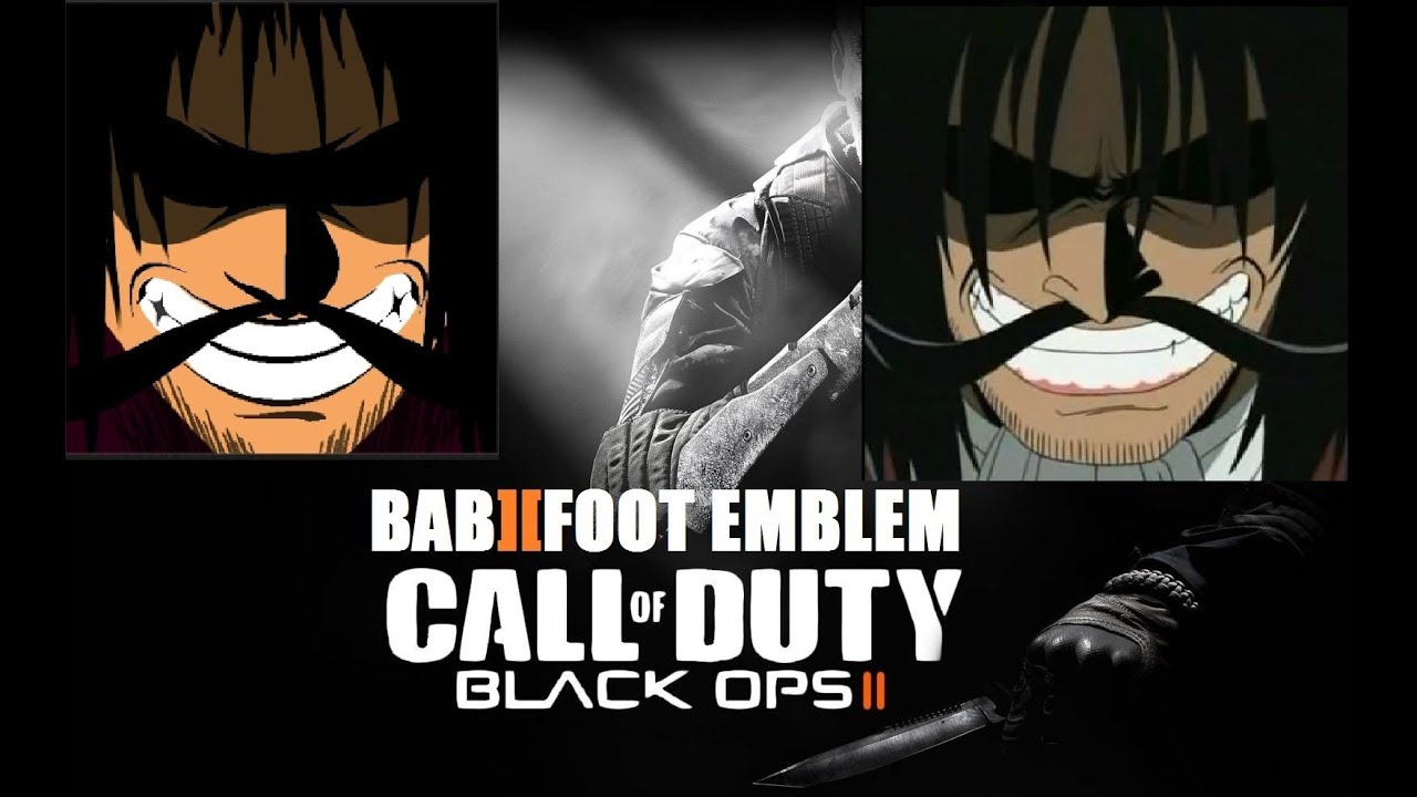 COD Black Ops 2 Emblem Tutorial - One Piece Gol D Roger