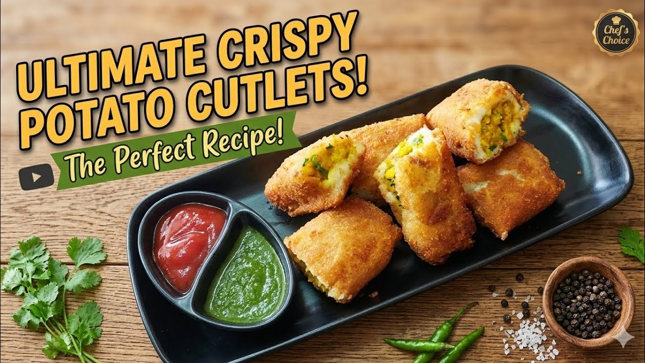 आलू से बनाएं ये शानदार स्नैक्स और एंजॉय करें! Crispy potato cutlet recipe