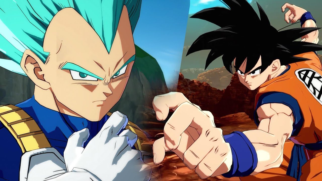 Dragon Ball FighterZ DLC Team Vegeta vs Army of GOKUS?!