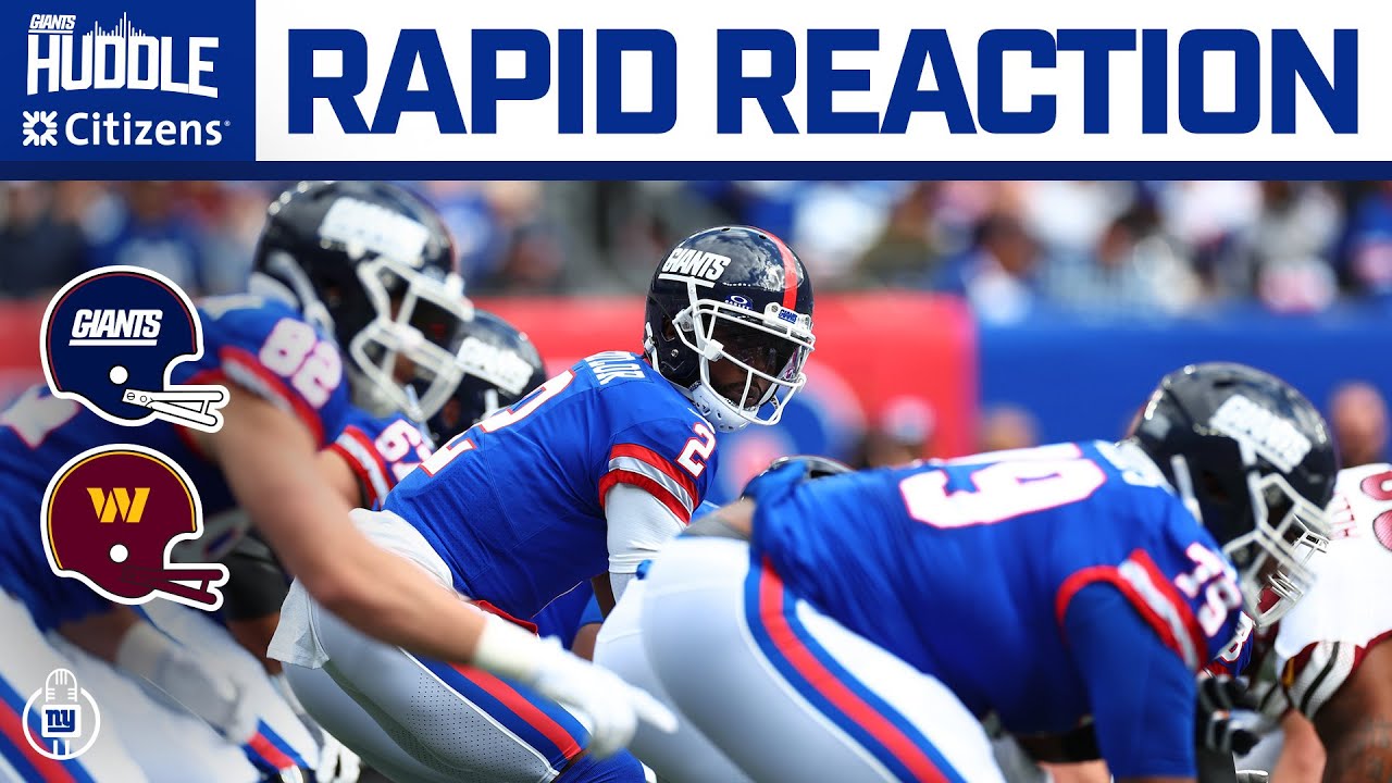 Giants-Commanders Week 7 Reactions | Giants Huddle | New York Giants