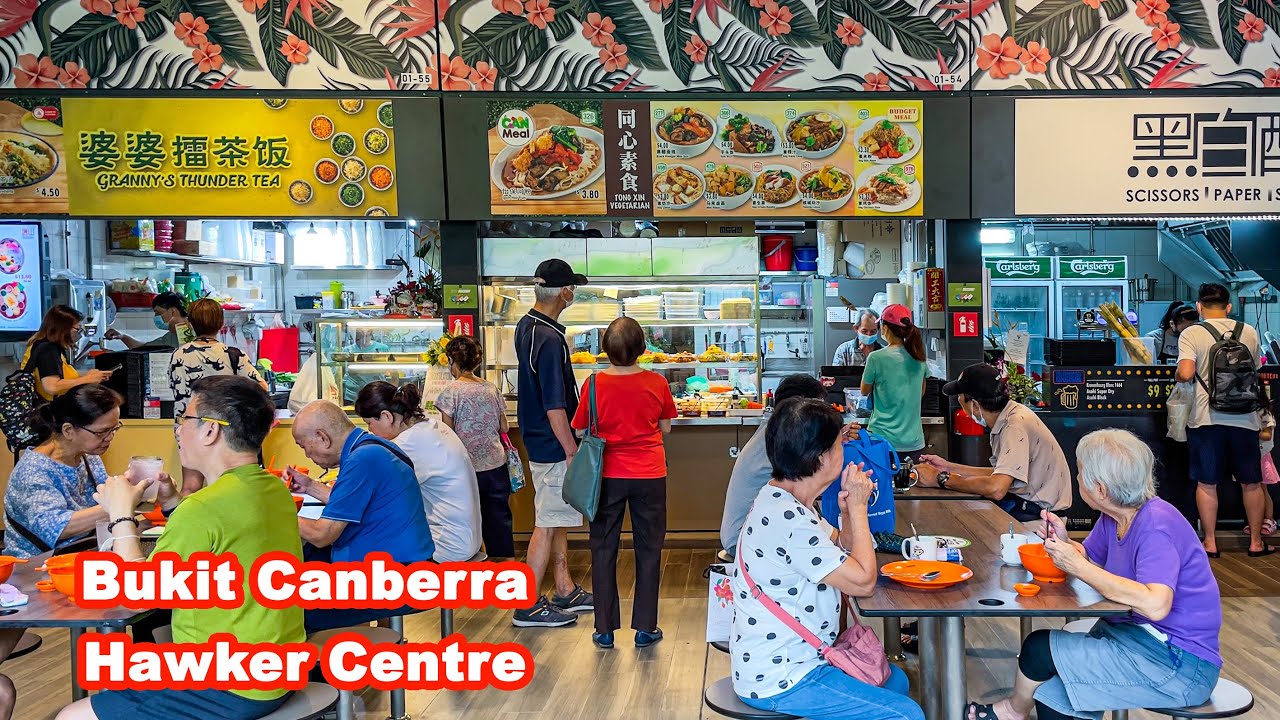 The new Bukit Canberra Hawker Centre , Singapore. Virtual tour