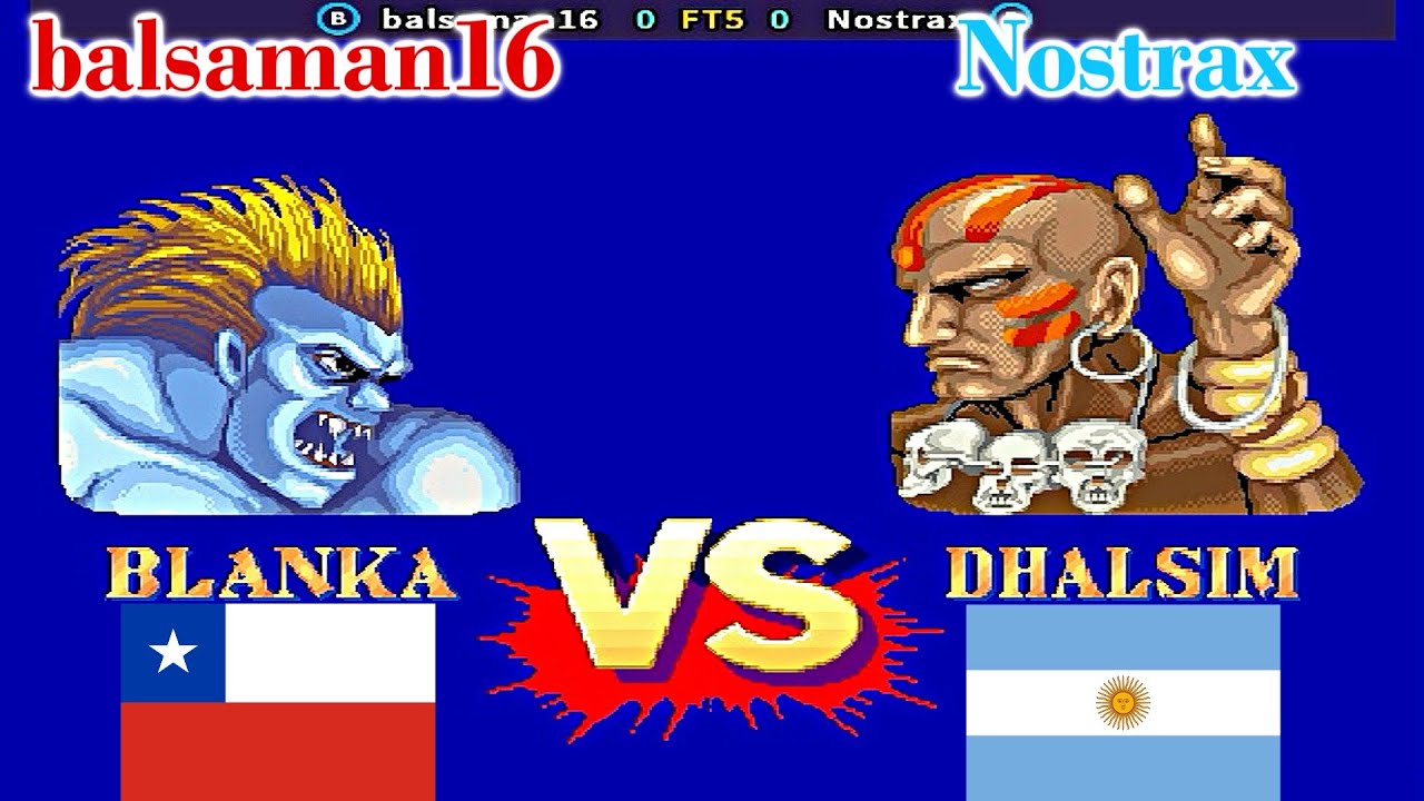 Street Fighter II': Champion Edition - balsaman16 vs Nostrax FT5