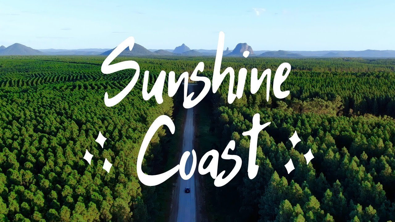 4K Drone Flyover - Glass House Mountains | Australia