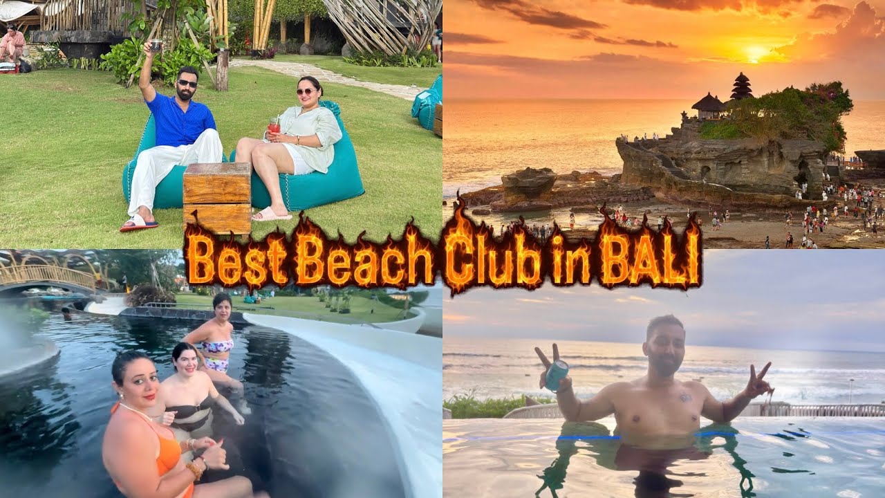 You MUST come here 🤩 LUNA BEACH CLUB 🥵 also Explore the Magical TANAH LOT TEMPLE in BALI 🛕 