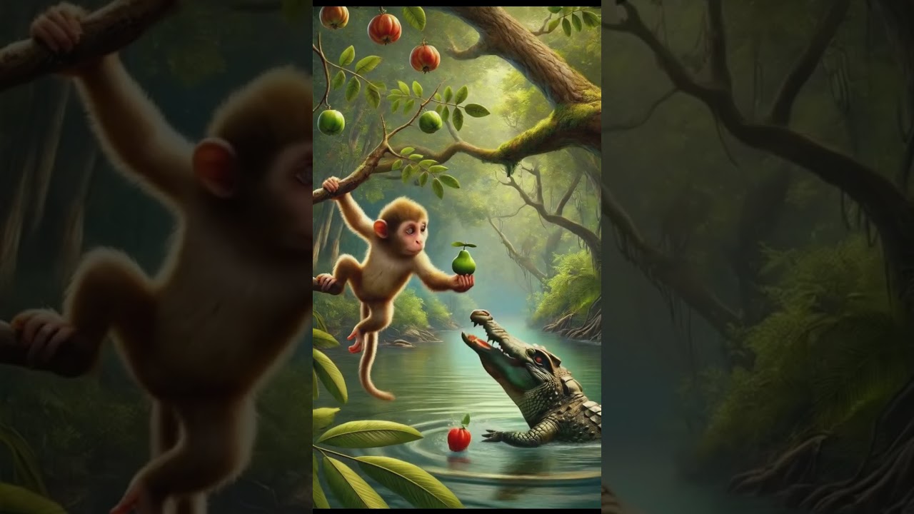 Monkey Outsmarts Crocodile: A Tale of Friendship & Survival!